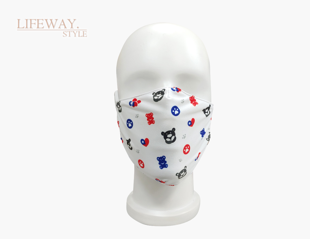 台灣創意家-抗UV涼感口罩-四合一可放濾材或口罩- Taiwan花布大人款