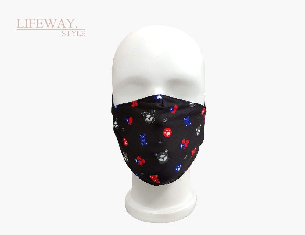 台灣創意家-抗UV涼感口罩-四合一可放濾材或口罩- Taiwan花布大人款