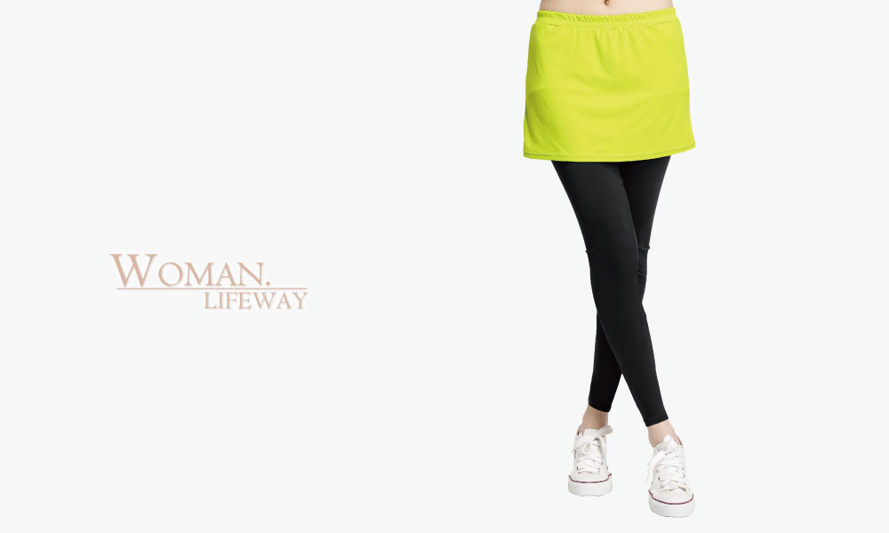 創意家LIFEWAY機能服飾-抗UV 纖柔內搭褲 窄裙 女 lifeway抗UV褲系列