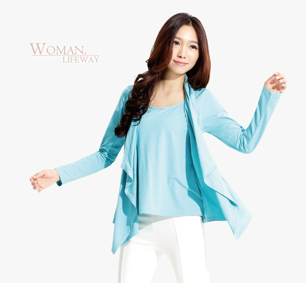 假二件罩衫 長袖 CD馬卡龍 女 lifeway彈性T LIFEWAY機能服飾 台灣創意家